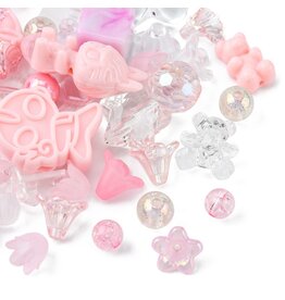 Acrylic Light  Pink Random Mix   50g