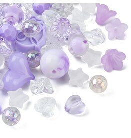 Acrylic Purple Random Mix   50g