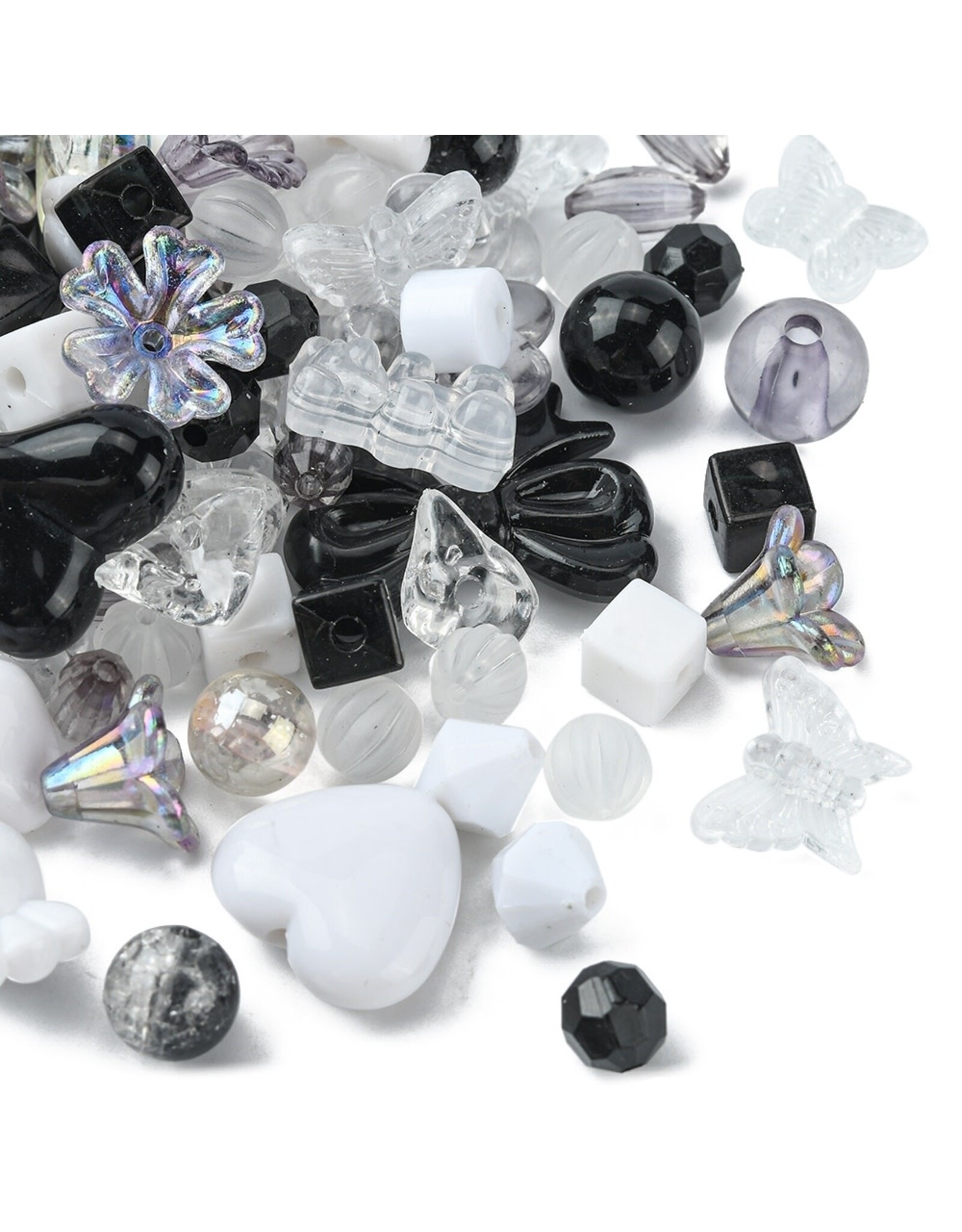 Acrylic Black Random Mix   50g