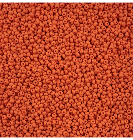 Czech 42125 10  Seed  Opaque Orange Matte Dyed PermaLux