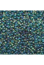 Czech 1246  10  Seed  Transparent Teal Green AB