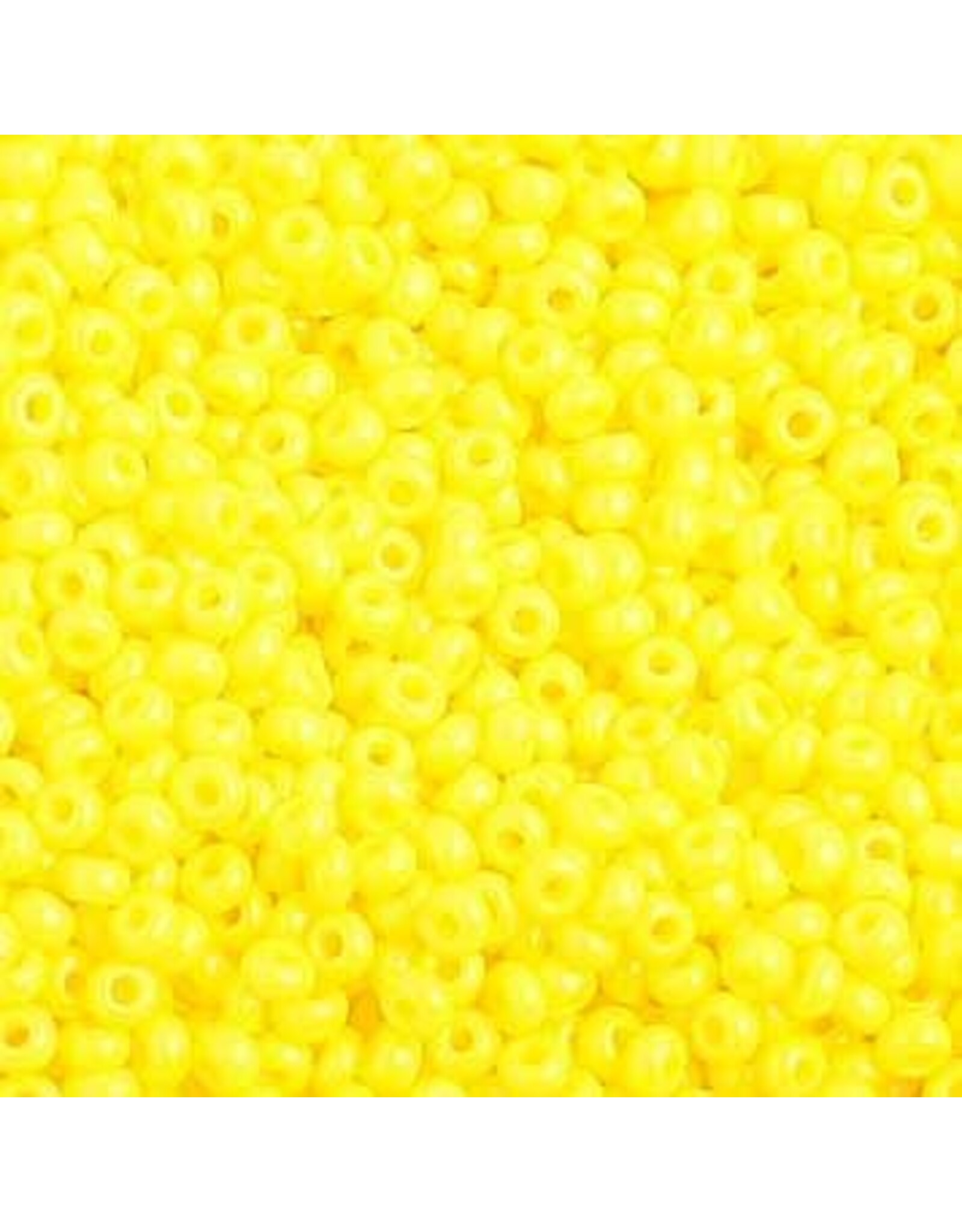 Czech 1032 10  Seed  Opaque Lemon Yellow