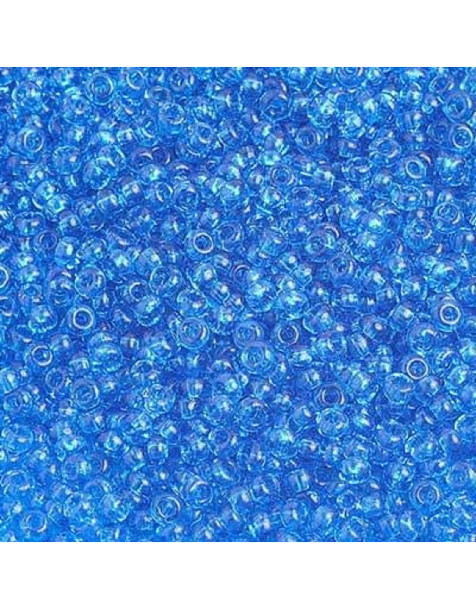 Czech 1186 10  Seed  Transparent Medium Aqua Blue