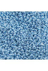 Czech 1433  10  Seed  Light Blue Pearl Dyed