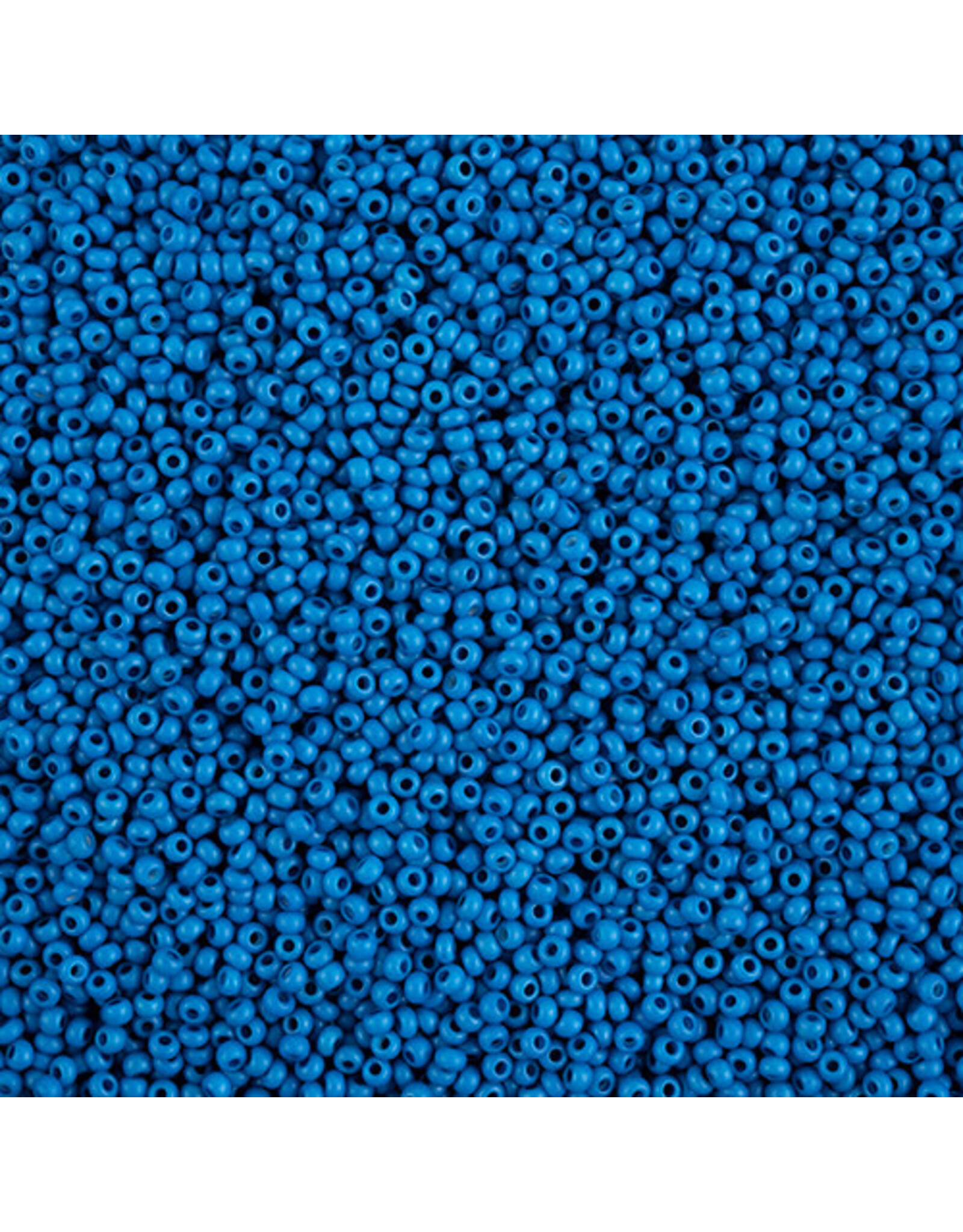 Czech 1566  10  Seed   Opaque Blue Matte Terra Intensive