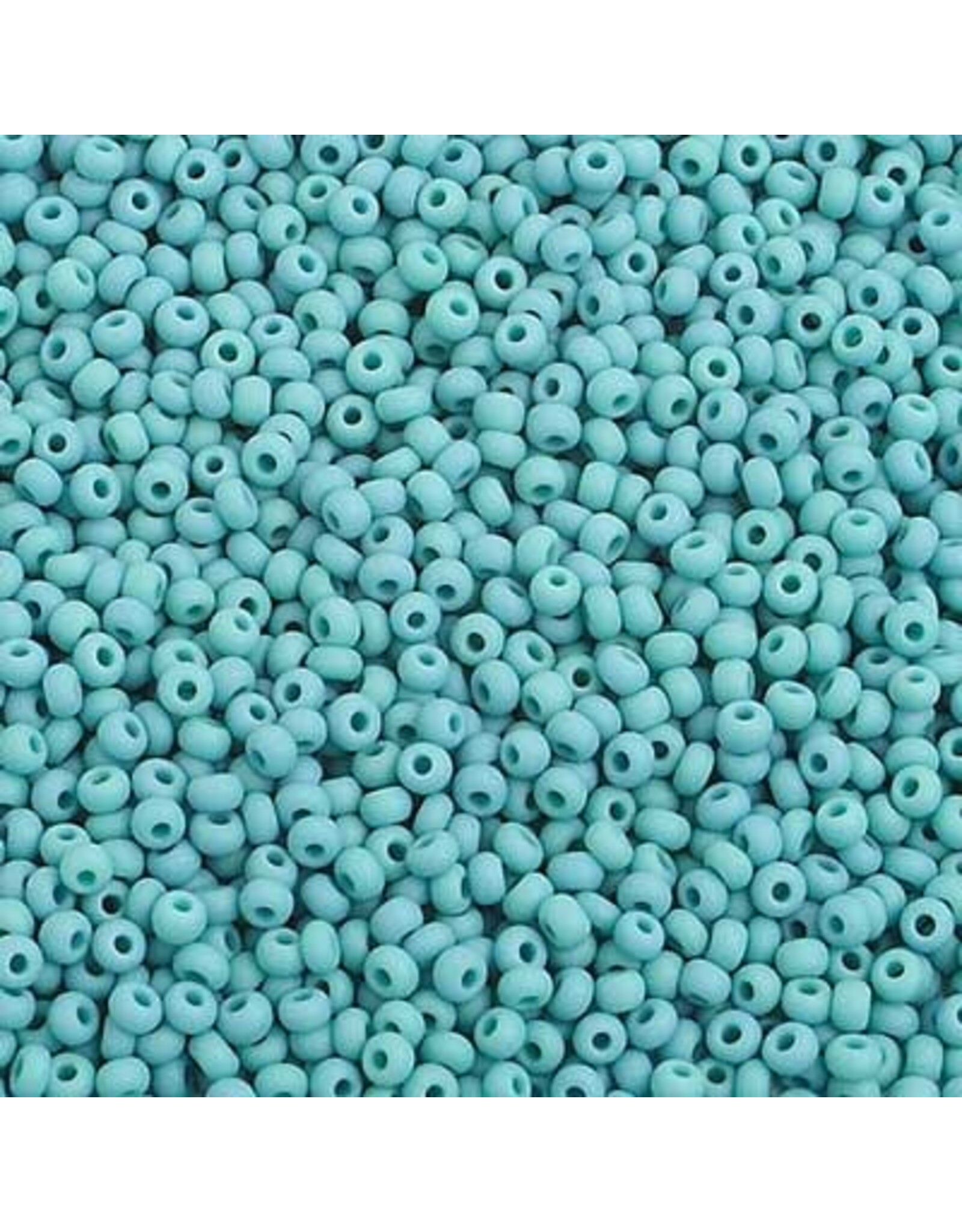 Czech 2301 10  Seed  Opaque Turquoise Matte