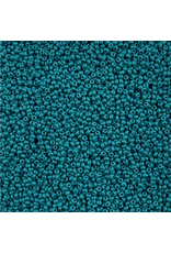 Czech 42117 10  Seed  Opaque Teal Dyed PermaLux