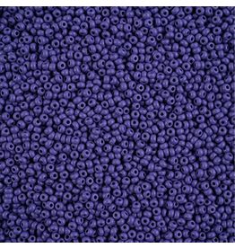 Czech 42136 10  Seed  Opaque Violet Matte Dyed PermaLux