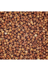 Czech 1522  10  Seed Opaque Brown/White Speckled