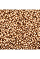 Czech 2211  10  Seed Old Gold Matte Metallic