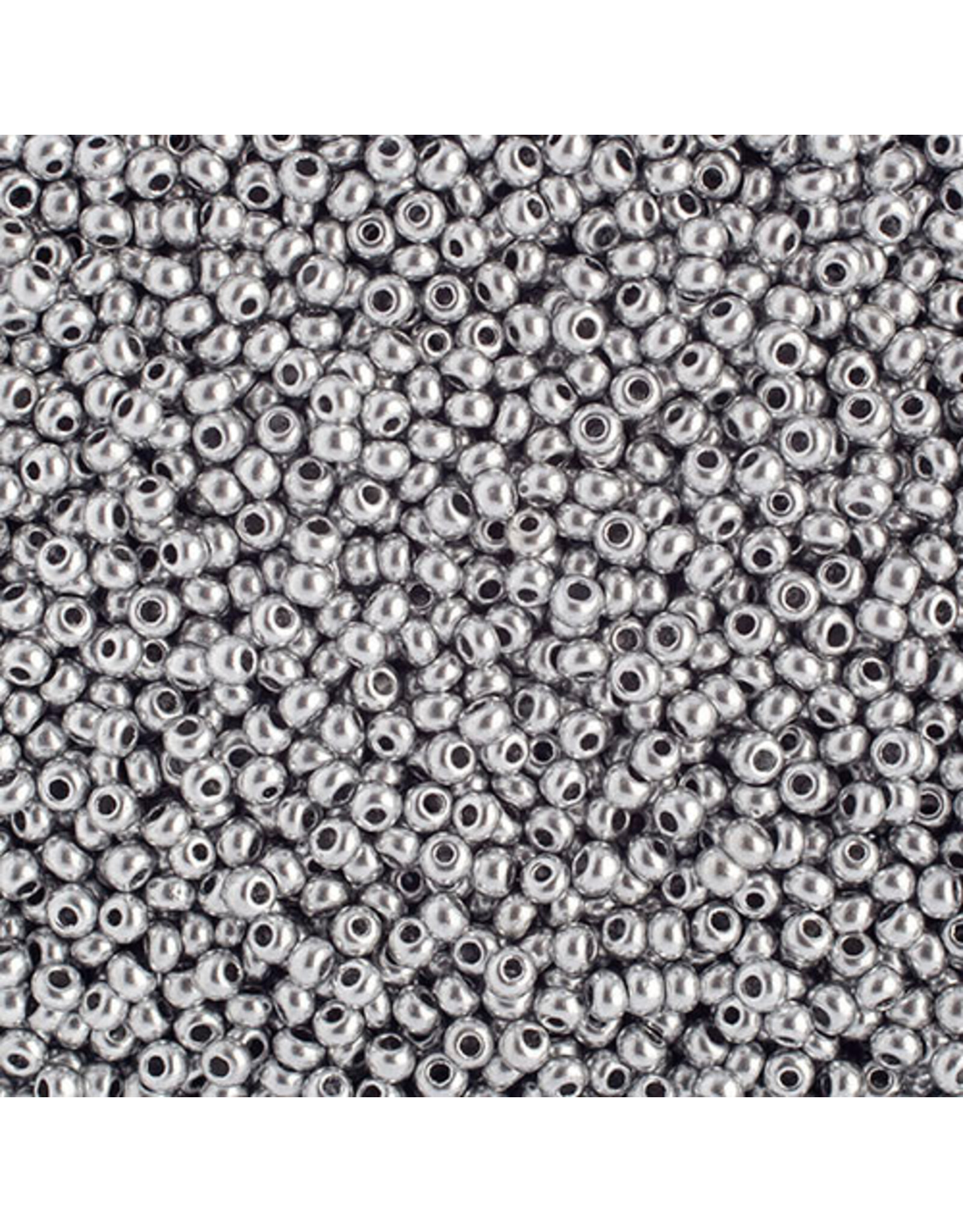 Czech 2210  10  Seed  Silver Metallic