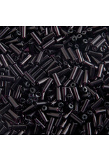 Czech 34900  10x4mm Wampum Bugle 125g Transparent Dark Purple