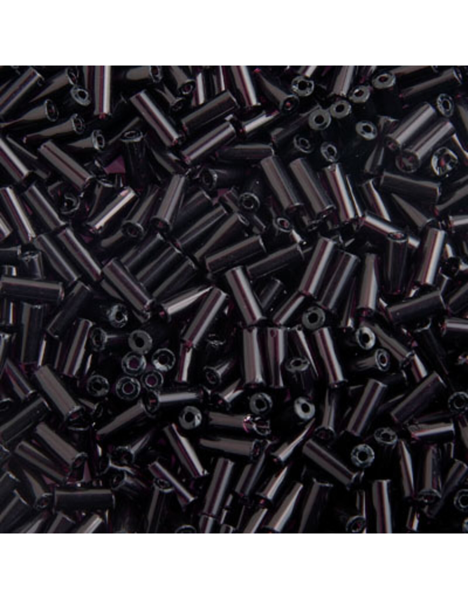 Czech 34900  10x4mm Wampum Bugle 125g Transparent Dark Purple