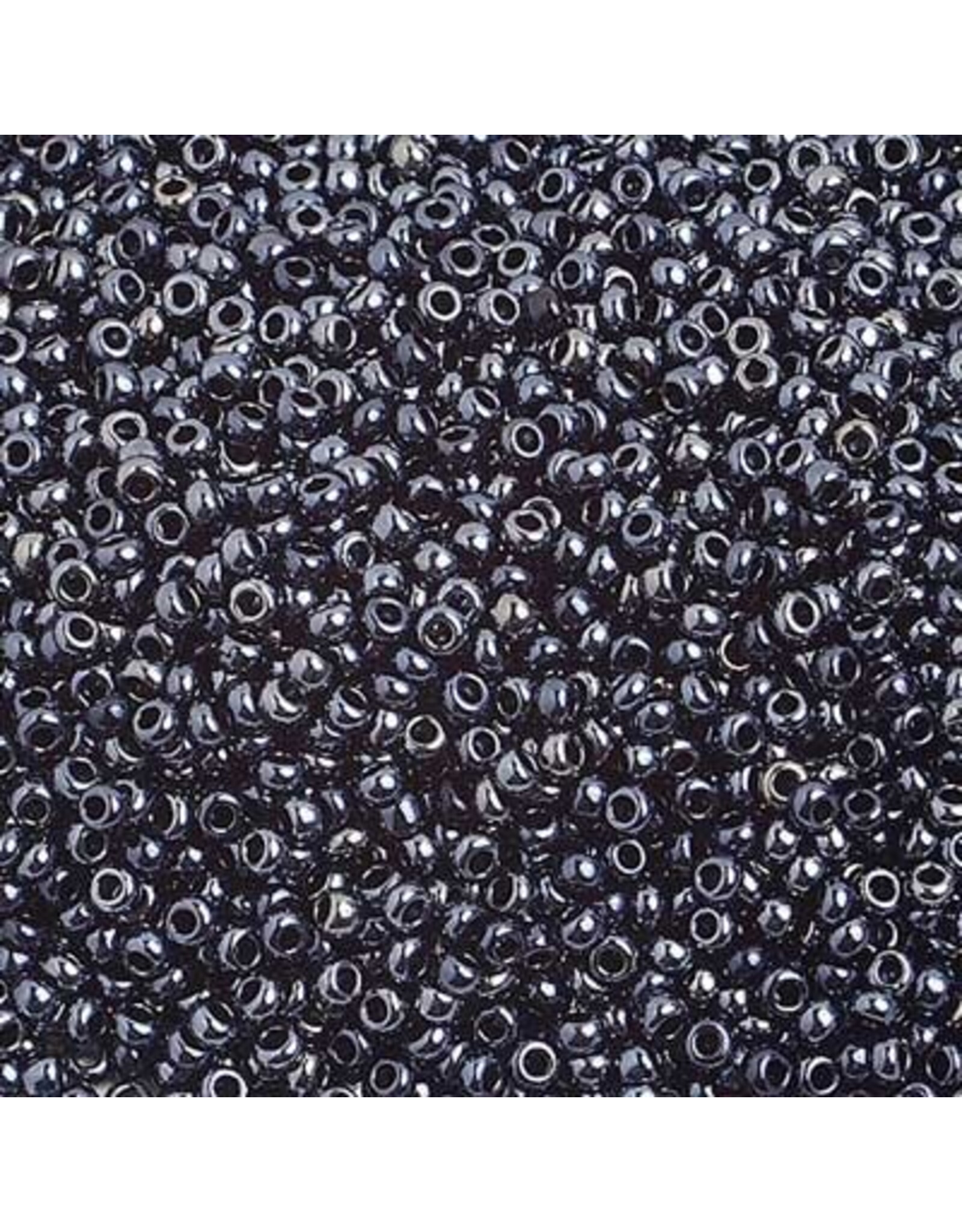 Czech 1506 10  Seed   Gunmetal Metallic Grey