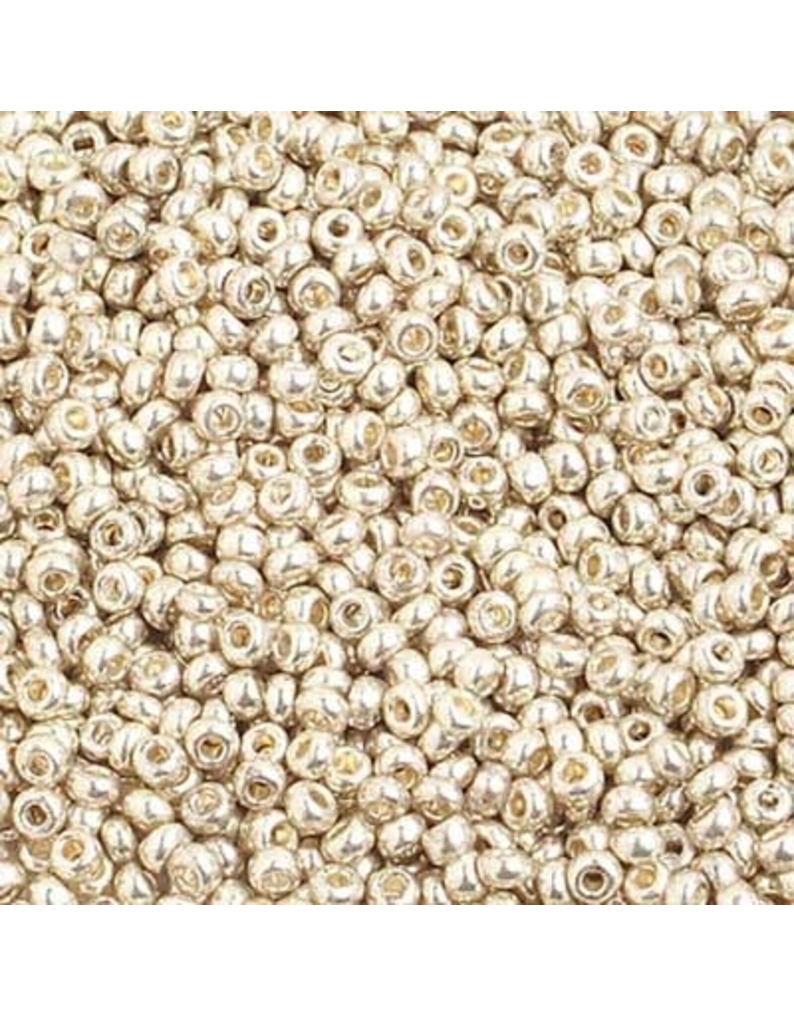 Czech 1500  10  Seed  Light Silver Metallic