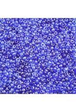 Czech 1601 10  Seed  Transparent Blue Lustre Mix