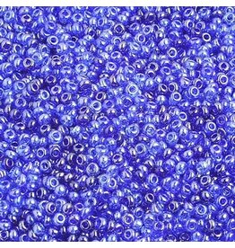 Czech 1601 10  Seed  Transparent Blue Lustre Mix