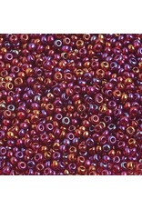 Czech 1252 10  Seed  Transparent Dark Red AB