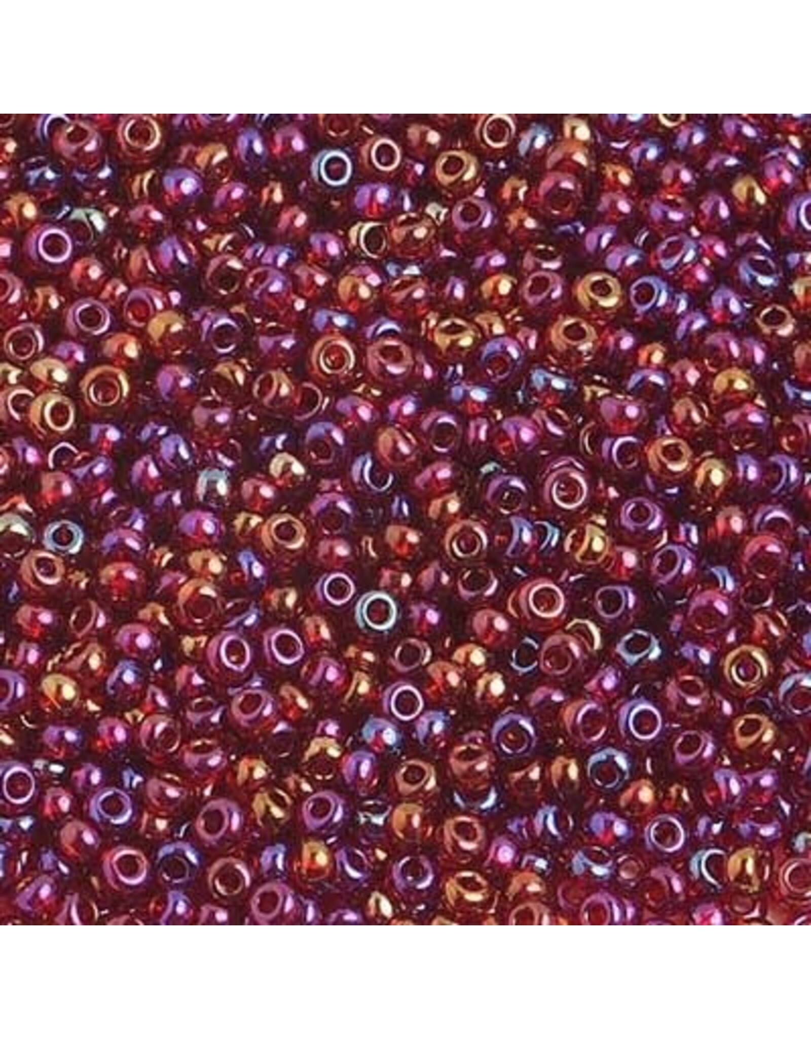Czech 1252 10  Seed  Transparent Dark Red AB