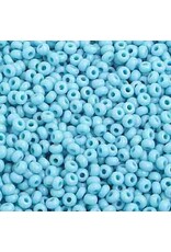 Czech 1004 10  Seed  Opaque Turquoise Blue