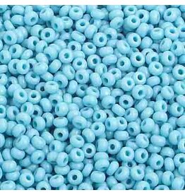 Czech 1004 10  Seed  Opaque Turquoise Blue