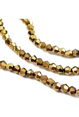 3mm Bicone  Antique Bronze  x110