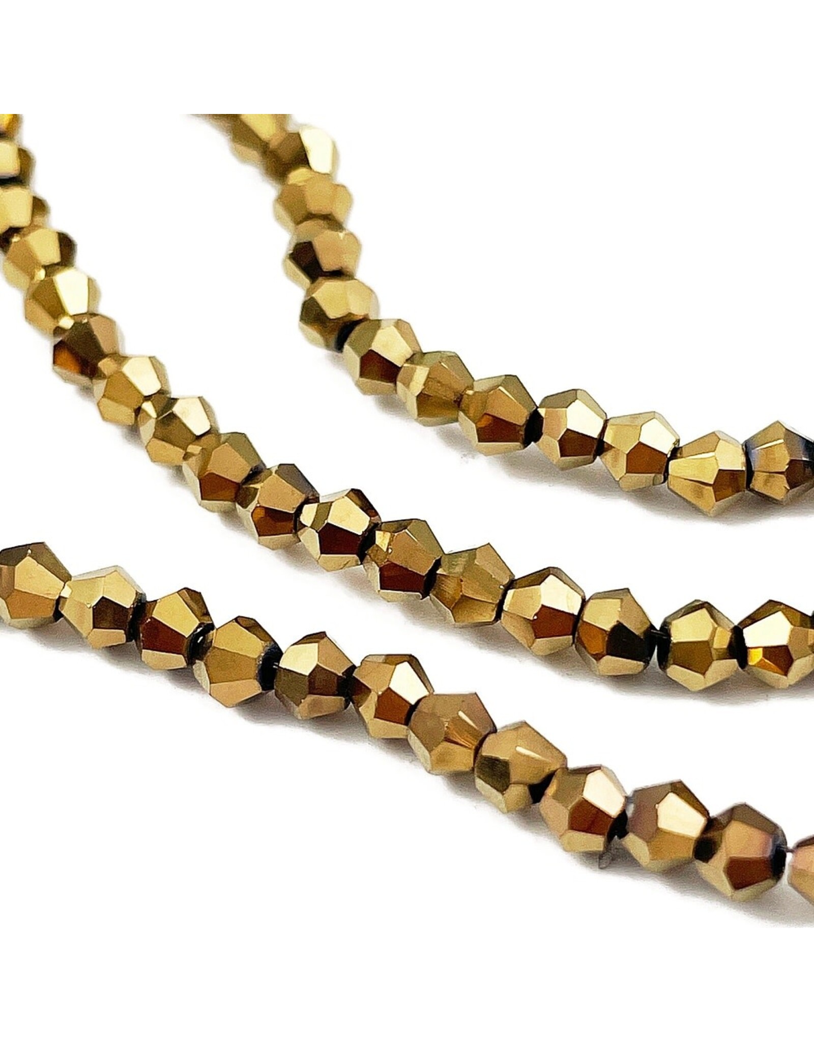 3mm Bicone  Antique Bronze  x110