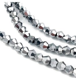 3mm Bicone  Platinum  x110