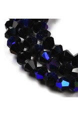 3mm Bicone  Black AB   x110