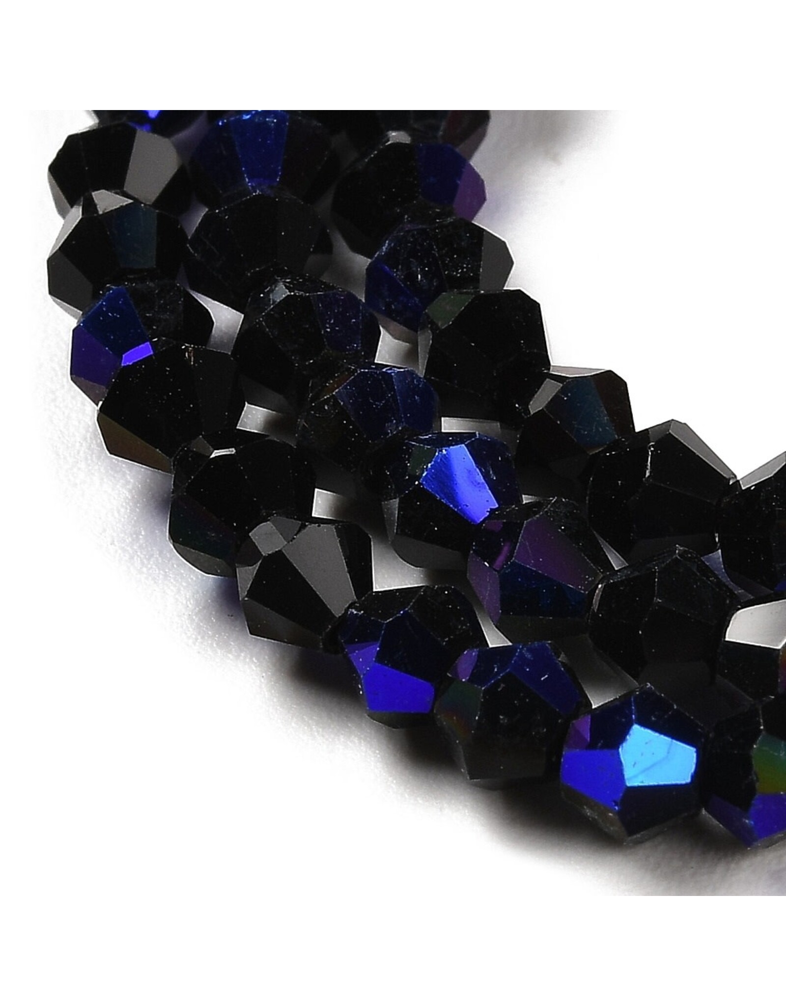 3mm Bicone  Black AB   x110