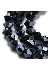 3mm Bicone  Gunmetal   x110