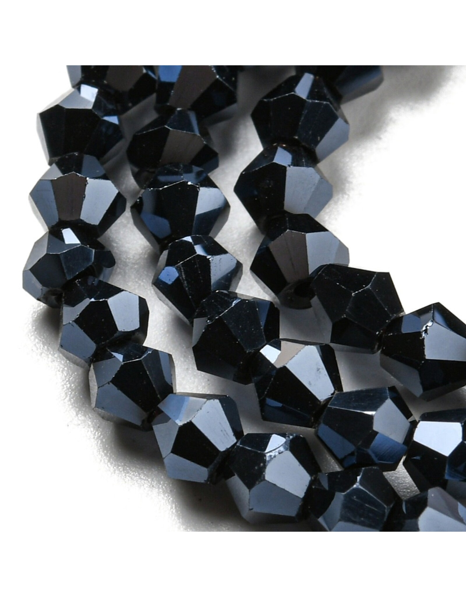 3mm Bicone  Gunmetal   x110