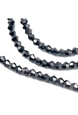 3mm Bicone Gunmetal  x110