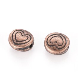 Heart Bead 6mm x50  NF