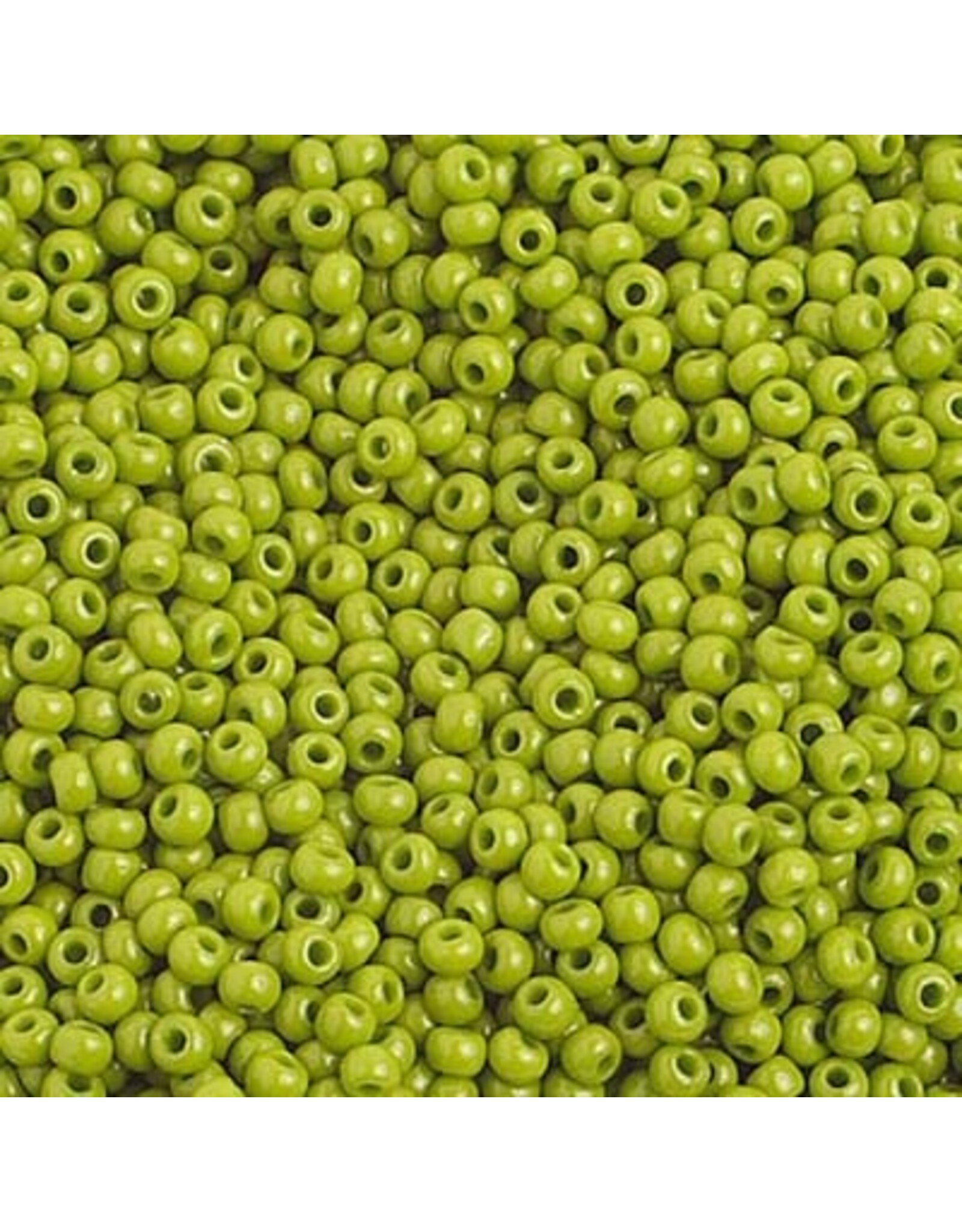 Czech 1066 10  Seed 10g  Opaque Light Olive Green