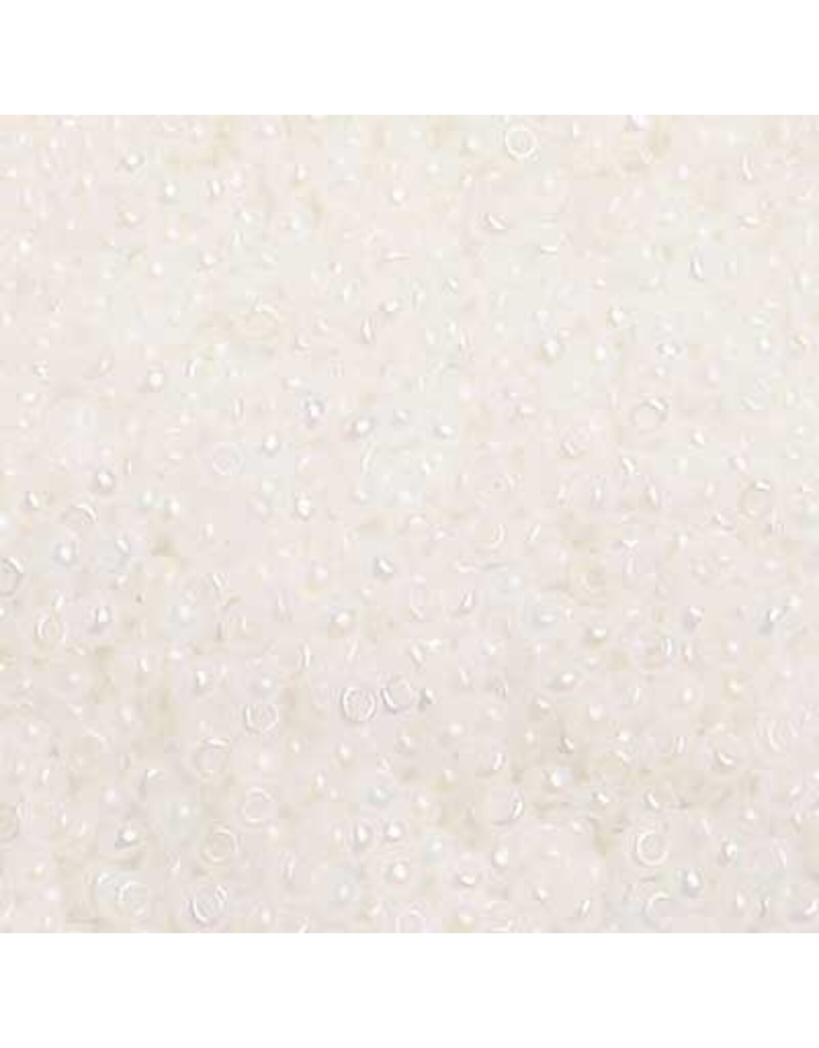 Czech *1480 10  Seed 10g Opaque Pearl White AB