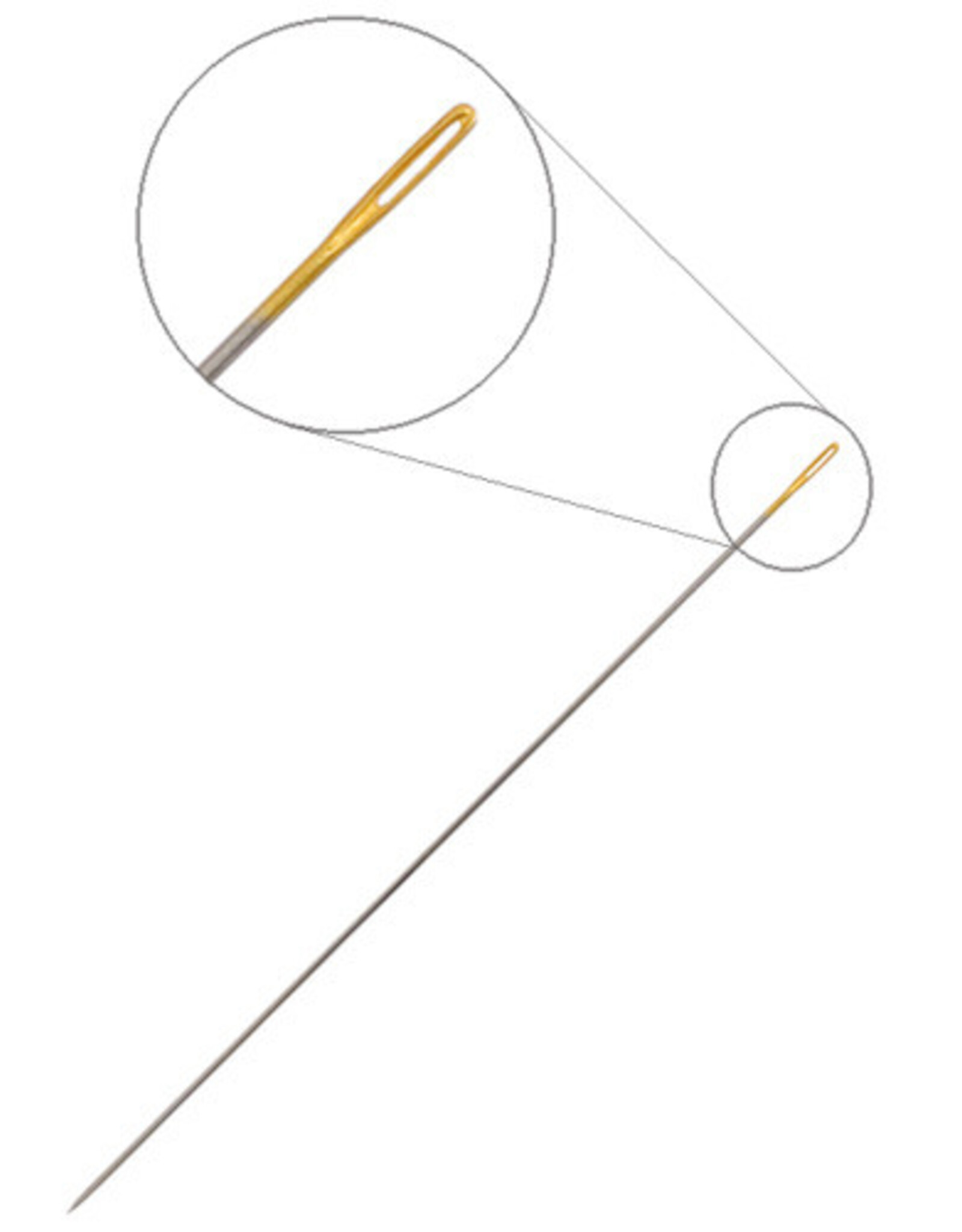 Beading Needle Size 11 Gold Eye x7