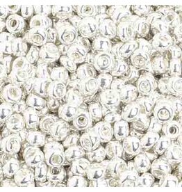 Czech 201606 8 Czech Seed  Silver Metallic