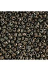 Czech 201723 8 Czech Seed  Jet Black Travertine