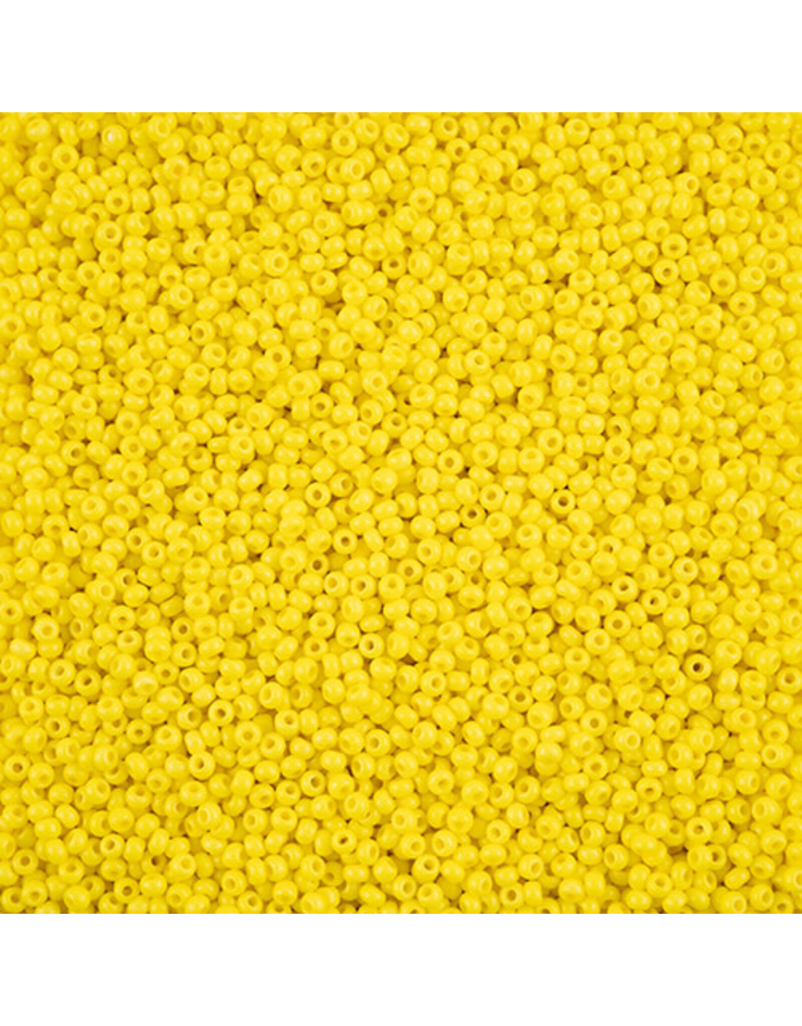 Czech 1560 10 Seed Opaque Yellow Matte Terra Intensive