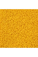 Czech 42101 10 Seed Dark Yellow Chalk Dyed Permalux