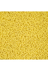 Czech 42122 10 Seed Light Yellow Chalk Dyed Matte  Permalux