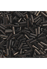 Czech 401017 #3 Bugle  Transparent Dark Topaz Brown