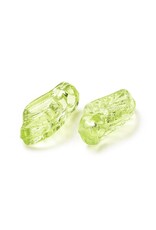 10x5mm Acrylic Leaf Olive Green   x50