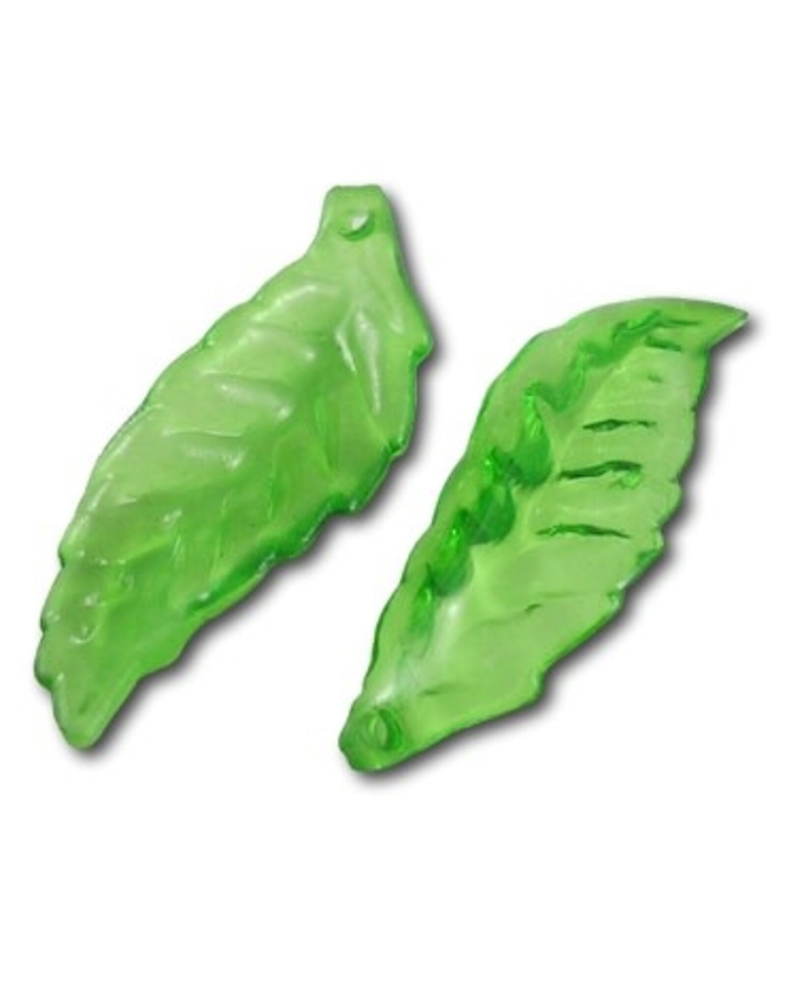 30x10mm Acrylic Leaf  Green