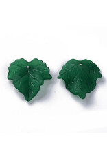 Leaf Acrylic Dark Green Matte 24mm x35