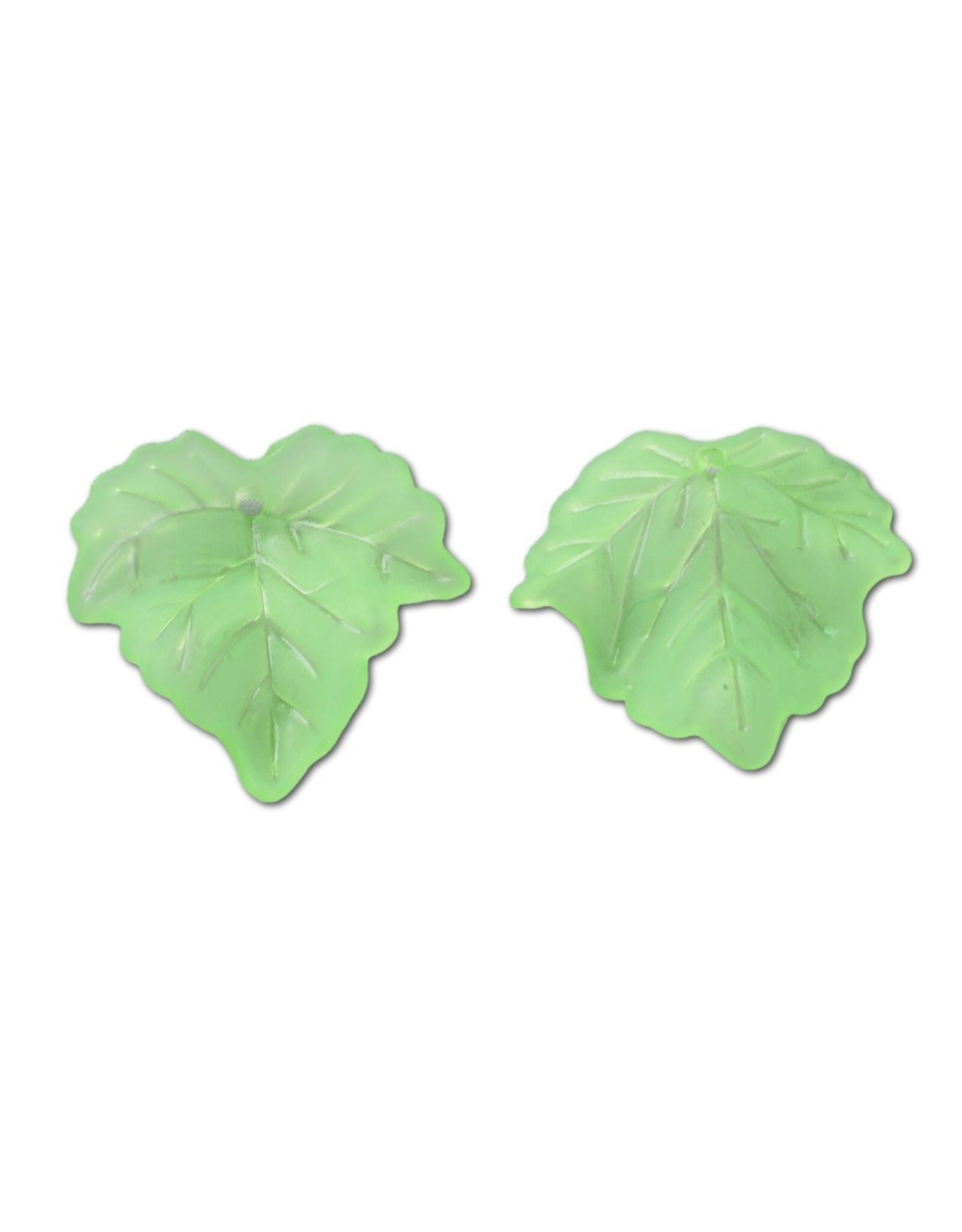 Leaf Acrylic Medium Green Matte 24mm   x34