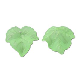 Leaf Acrylic Medium Green Matte 24mm   x34