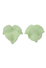 Leaf Acrylic Pale Green Matte 24mm   x35