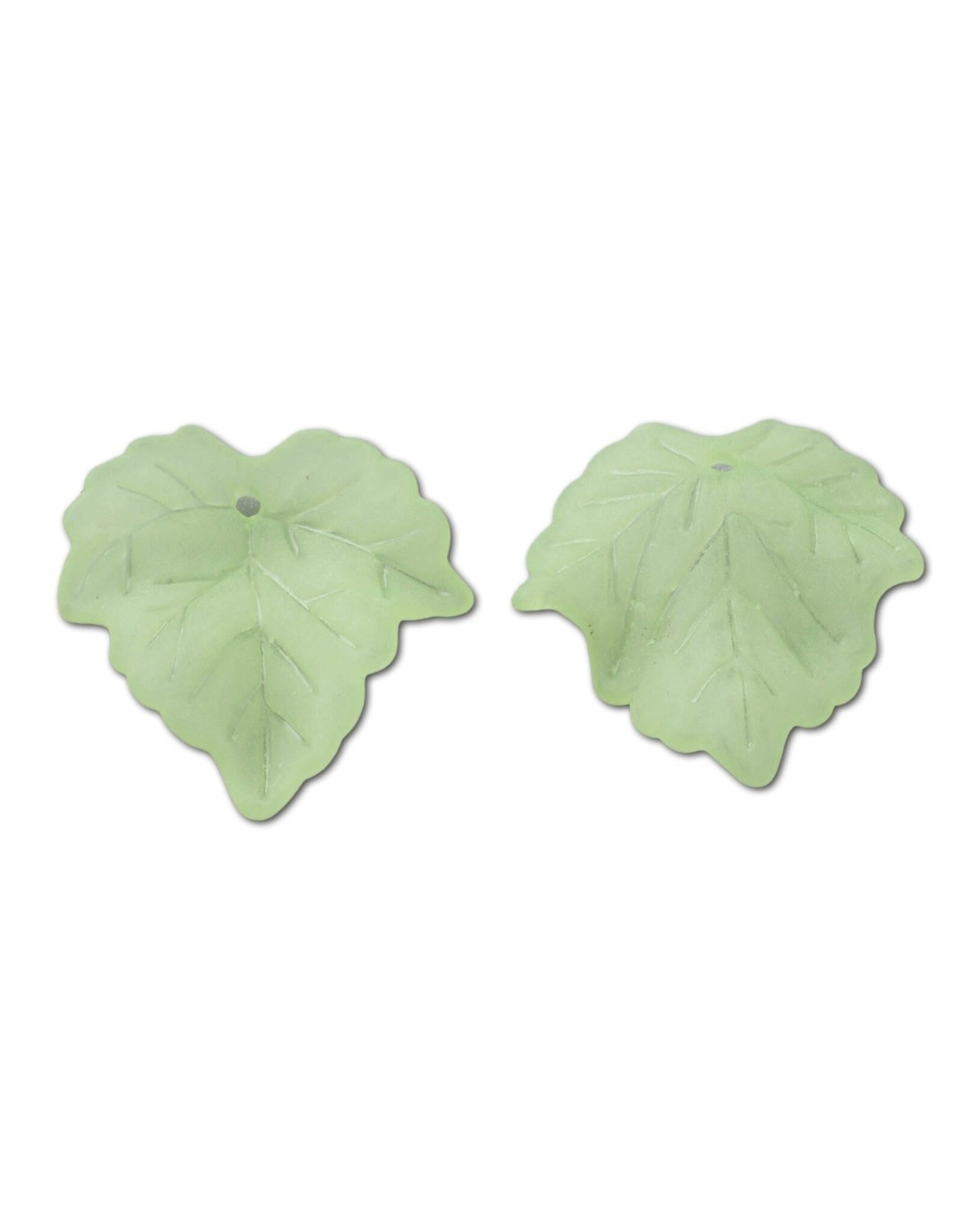 Leaf Acrylic Pale Green Matte 24mm   x35
